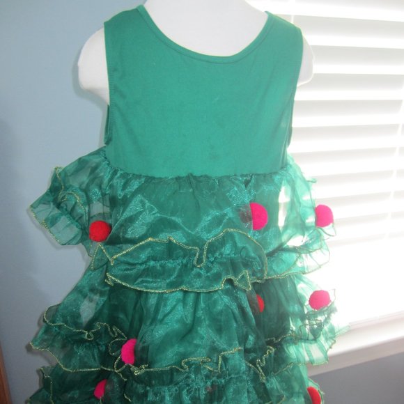 h&m christmas tree dress